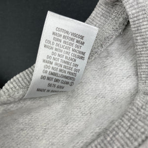 Girls Target, grey fleece lined sweater / jumper, GUC, size 7,  