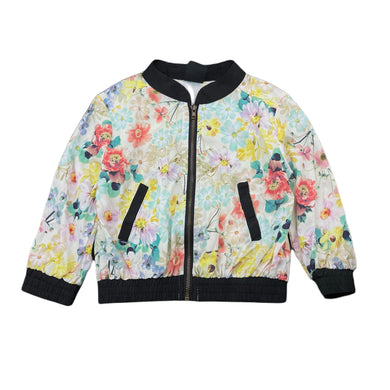 Girls Sista, lightweight floral zip up jacket, EUC, size 2,  