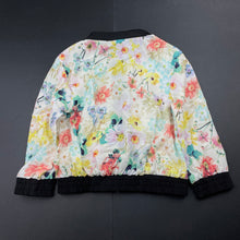 Load image into Gallery viewer, Girls Sista, lightweight floral zip up jacket, EUC, size 2,  