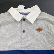 Load image into Gallery viewer, Boys Target, grey marle long sleeve polo top, NEW, size 6,  