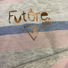 Load image into Gallery viewer, Girls Future You, wide neck soft feel striped top, NEW, size 10,  