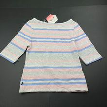 Load image into Gallery viewer, Girls Future You, wide neck soft feel striped top, NEW, size 10,  