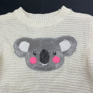 Girls Target, knitted sweater / jumper, koala, GUC, size 3,  