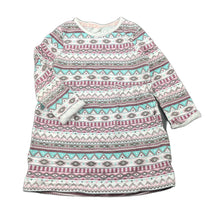 Load image into Gallery viewer, Girls F&amp;F, cotton long sleeve casual dress, GUC, size 2-3, L: 45cm