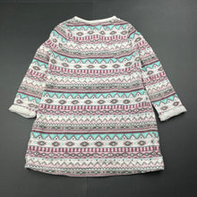 Load image into Gallery viewer, Girls F&amp;F, cotton long sleeve casual dress, GUC, size 2-3, L: 45cm