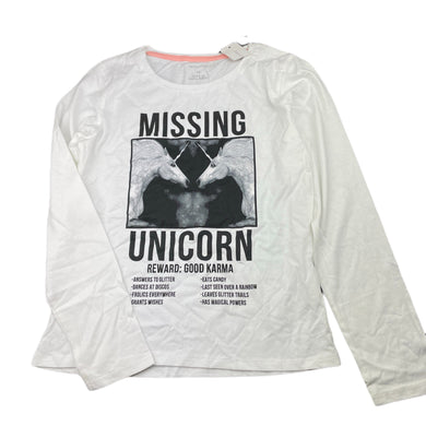 Girls Favourites, cotton long sleeve top, unicorns, NEW, size 16,  