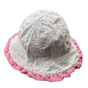 Girls Billy Lids, floral cotton bucket hat, FUC, size 00-0,  