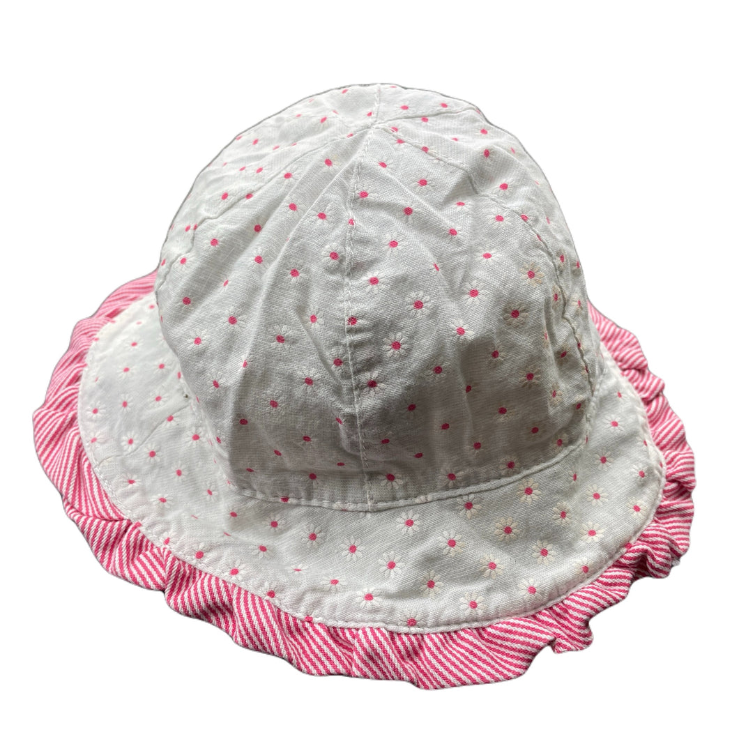 Girls Billy Lids, floral cotton bucket hat, FUC, size 00-0,  