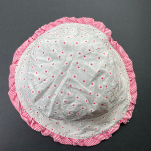 Girls Billy Lids, floral cotton bucket hat, FUC, size 00-0,  