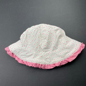 Girls Billy Lids, floral cotton bucket hat, FUC, size 00-0,  