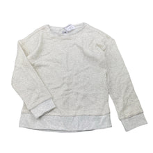 Load image into Gallery viewer, Girls H&amp;T, lightweight grey/silver metallic sweater, NEW, size 5,  