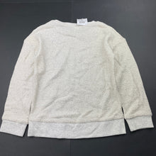 Load image into Gallery viewer, Girls H&amp;T, lightweight grey/silver metallic sweater, NEW, size 5,  