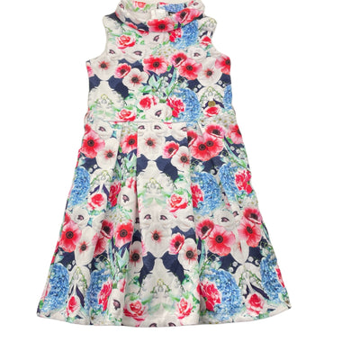 Girls Sista, floral sleeveless dress, GUC, size 5, L: 60cm
