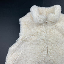 Load image into Gallery viewer, Girls Mango, lined soft feel faux fur vest, EUC, size 6,  
