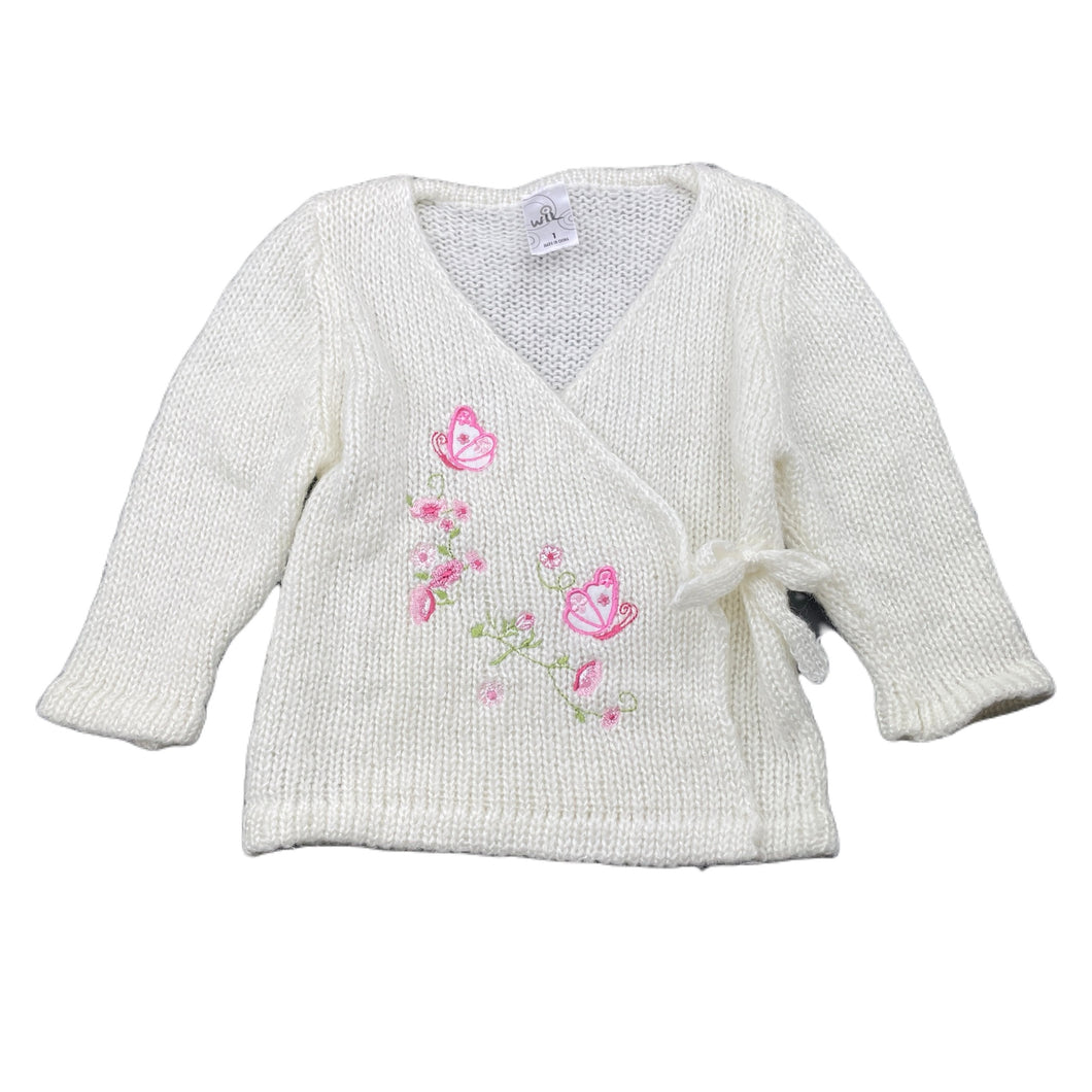 Girls Target, embroidered knitted cardigan / sweater, GUC, size 1,  