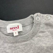 Load image into Gallery viewer, Girls Seed, cotton sweater / jumper, sequin unicorn, EUC, size 2,  