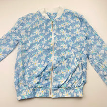 Load image into Gallery viewer, Girls hide &amp; SEEK, lightweight floral cotton zip up jacket, EUC, size 7,  