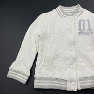 unisex Carters, lightly quilted varsity style sweater, NEW, size 2,  