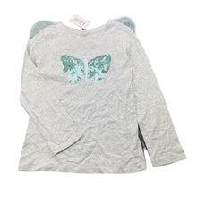 Load image into Gallery viewer, Girls Kids &amp; Co, cotton long sleeve top, butterfly wings, NEW, size 7,  