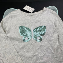 Load image into Gallery viewer, Girls Kids &amp; Co, cotton long sleeve top, butterfly wings, NEW, size 7,  