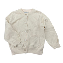 Load image into Gallery viewer, Girls Emerson, metallic gold lightweight knit cardigan, EUC, size 2,  
