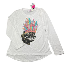 Load image into Gallery viewer, Girls Mango, lightweight long sleeve top, cat, NEW, size 10,  