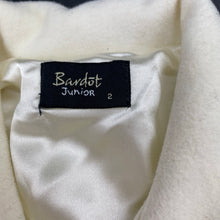 Load image into Gallery viewer, Girls Bardot Junior, cream wool blend jacket / coat, FUC, size 2,  