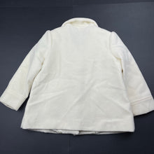 Load image into Gallery viewer, Girls Bardot Junior, cream wool blend jacket / coat, FUC, size 2,  