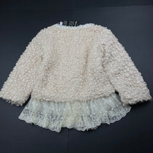 Load image into Gallery viewer, Girls Qi Bei Er, fleece lined boucle jacket, armpit to armpit: 29cm, shoulder to cuff: 31cm, NEW, size 2,  