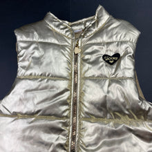Load image into Gallery viewer, Girls Mooks, gold puffer vest / sleeveless jacket, EUC, size 6,  