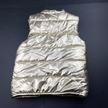Load image into Gallery viewer, Girls Mooks, gold puffer vest / sleeveless jacket, EUC, size 6,  