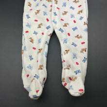 Load image into Gallery viewer, unisex Baby Biz, fleece coverall / romper, dogs, NEW, size 2,  
