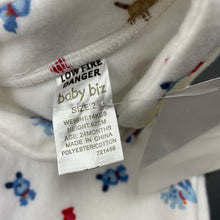 Load image into Gallery viewer, unisex Baby Biz, fleece coverall / romper, dogs, NEW, size 2,  