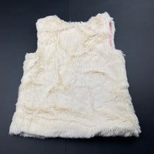 Load image into Gallery viewer, Girls Target, cream faux fur vest, EUC, size 4,  