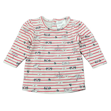 Girls Baby Baby, striped stretchy long sleeve top, FUC, size 000,  