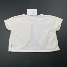 Load image into Gallery viewer, Girls Korango, white cotton cropped short sleeve cardigan, NEW, size 5,  