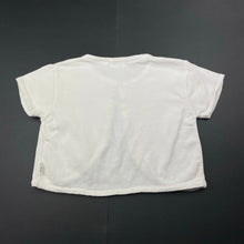 Load image into Gallery viewer, Girls Korango, white cotton cropped short sleeve cardigan, GUC, size 6,  