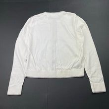 Load image into Gallery viewer, Girls Country Road, white &amp; silver lightweight knit cardigan, FUC, size 7,  