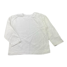 Load image into Gallery viewer, unisex Maxii, white cotton long sleeve top, GUC, size 2,  