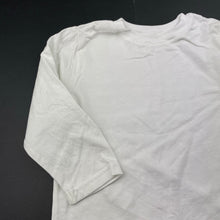 Load image into Gallery viewer, unisex Maxii, white cotton long sleeve top, GUC, size 2,  