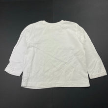 Load image into Gallery viewer, unisex Maxii, white cotton long sleeve top, GUC, size 2,  