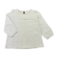 Load image into Gallery viewer, Girls QUEEN BABY, white cotton long sleeve top, GUC, size 3,  