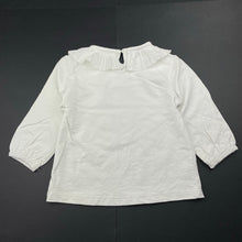 Load image into Gallery viewer, Girls QUEEN BABY, white cotton long sleeve top, GUC, size 3,  