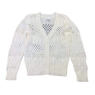 Girls Target, cream knitted cardigan, EUC, size 7,  