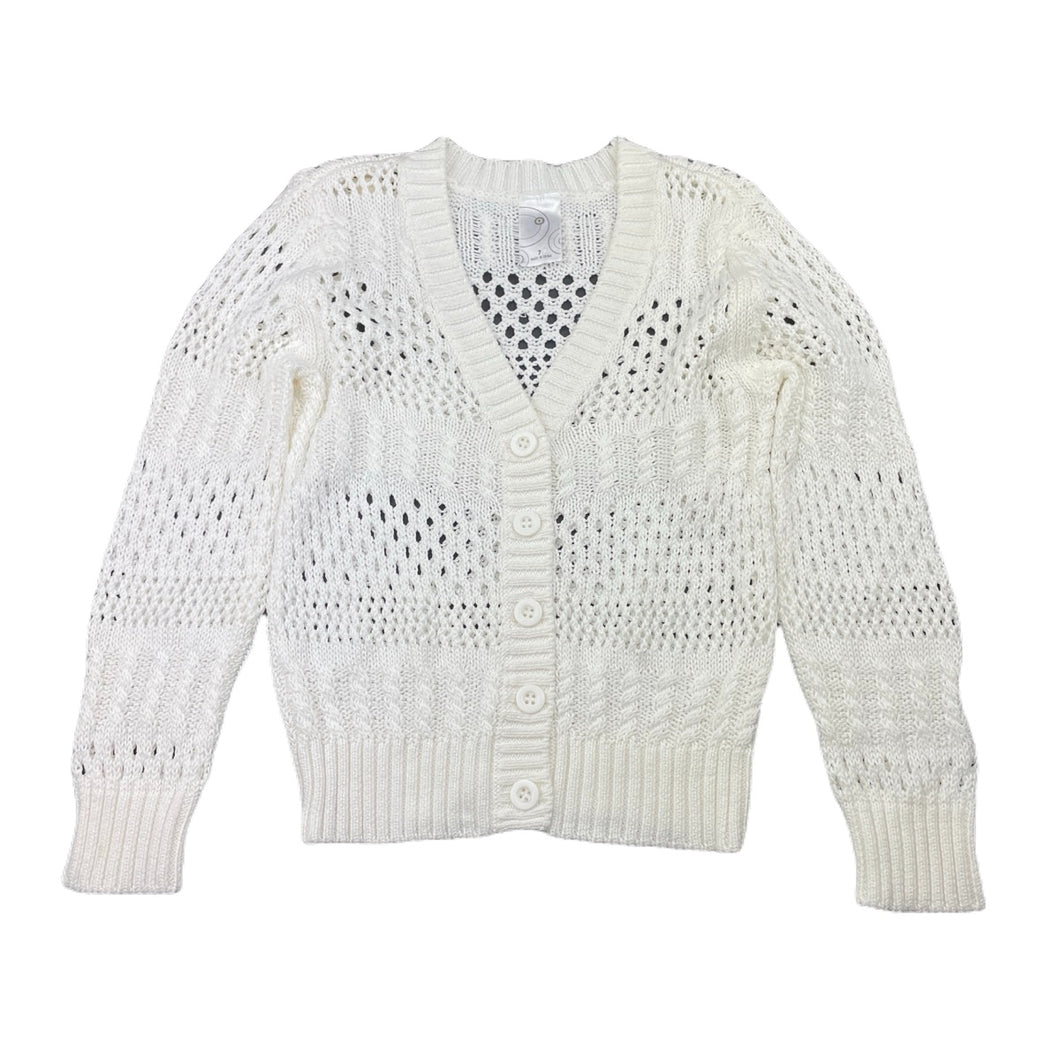 Girls Target, cream knitted cardigan, EUC, size 7,  