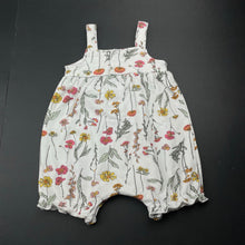 Load image into Gallery viewer, Girls Dymples, floral summer romper, FUC, size 000,  