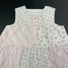 Load image into Gallery viewer, Girls H&amp;M, vintage floral cotton dress, mild discolouration, FUC, size 1, L: 45cm