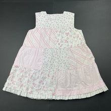 Load image into Gallery viewer, Girls H&amp;M, vintage floral cotton dress, mild discolouration, FUC, size 1, L: 45cm