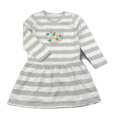 Girls Charlie & Me, striped casual long sleeve dress, FUC, size 5, L: 56cm