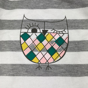 Girls Charlie & Me, striped casual long sleeve dress, FUC, size 5, L: 56cm